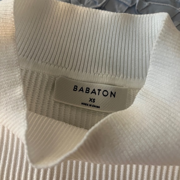 Babaton Sculpt Knit Mock Neck Cropped Tank Top - Picture 3 of 6